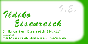 ildiko eisenreich business card